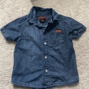 Denim button up